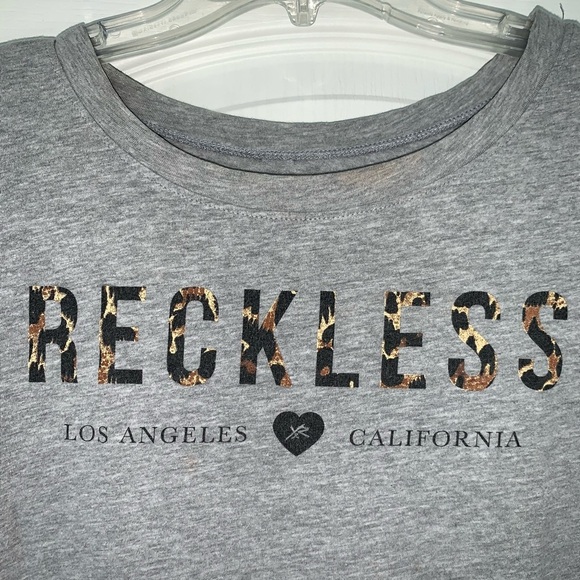 Young and reckless oversized leopard t shirt - Picture 2 of 3